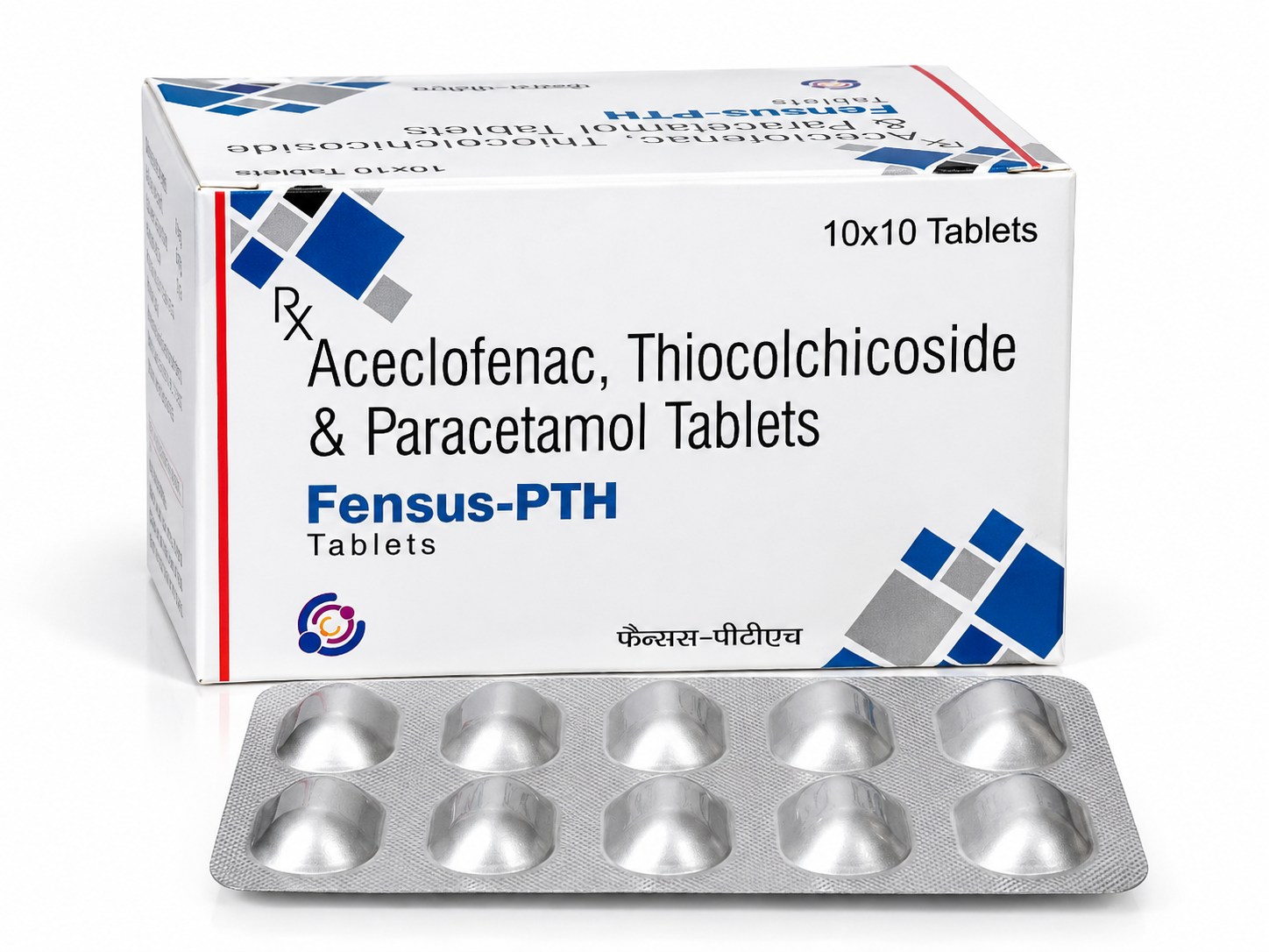 Fensus-PTH Tab - Aceclofenac, Paracetamol & Thiocolchicoside Tablets
